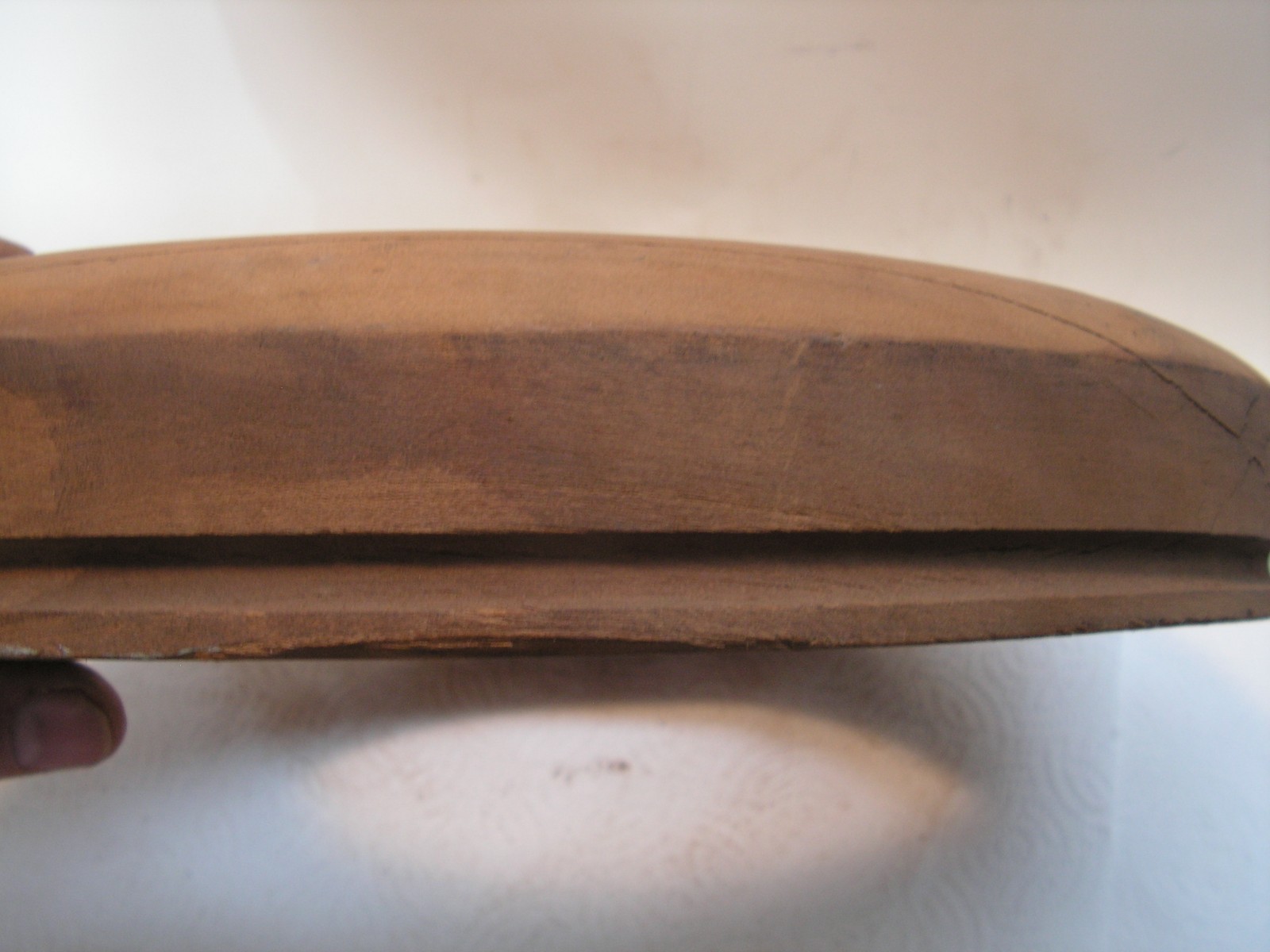 Antique Wooden Block Hat Brim Mold Millinery Form 32 6 3/4 2 5/8? 11" 12 5/8"