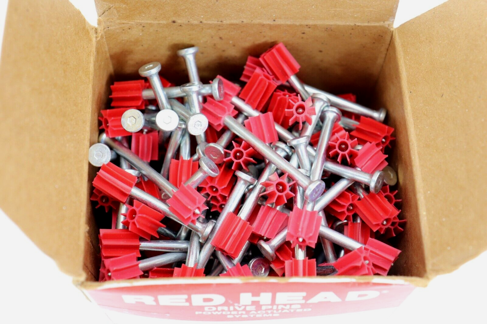 2" Red Head Drive Pins Power Actuated 100 count