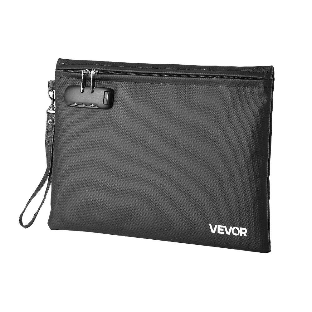 VEVOR Fireproof Document Bag 1832 ℉ Fireproof & Waterproof File Bag with Lock