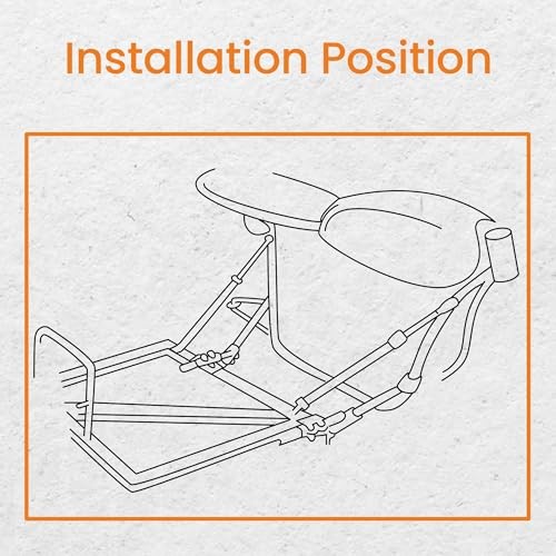 for Harley U-Clamp Frame Mount Struts, Sidecar Installation U-Clamp Frame