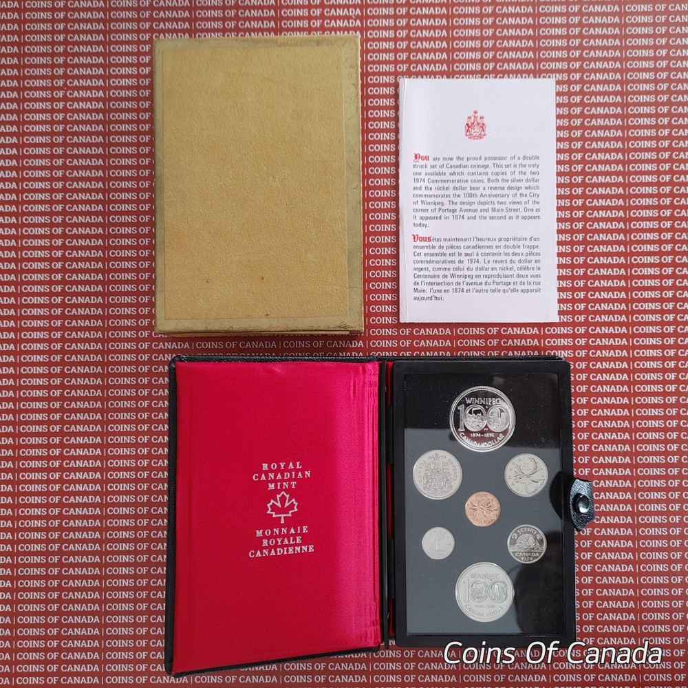 1974 Canada Specimen Set w/ Winnipeg Silver Dollar - Proof Set #coinsofcanada