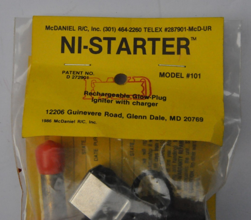 NOS SEALED RC MODELING MCDANIEL 1.5" NI-STARTER (#101)