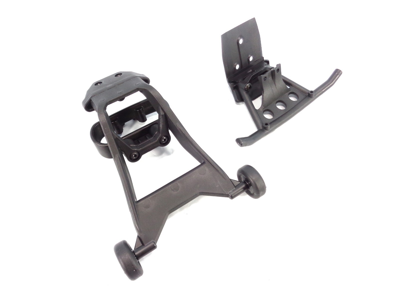 Traxxas Bigfoot 4x4 Front Rear Bumper Set Skid Plate Mounts Wheelie Bar Stampede