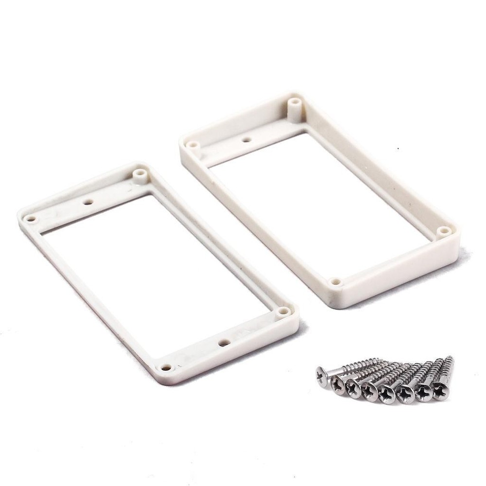White Plastic Pickup Mounting For LP SG Guitar Accessory Set