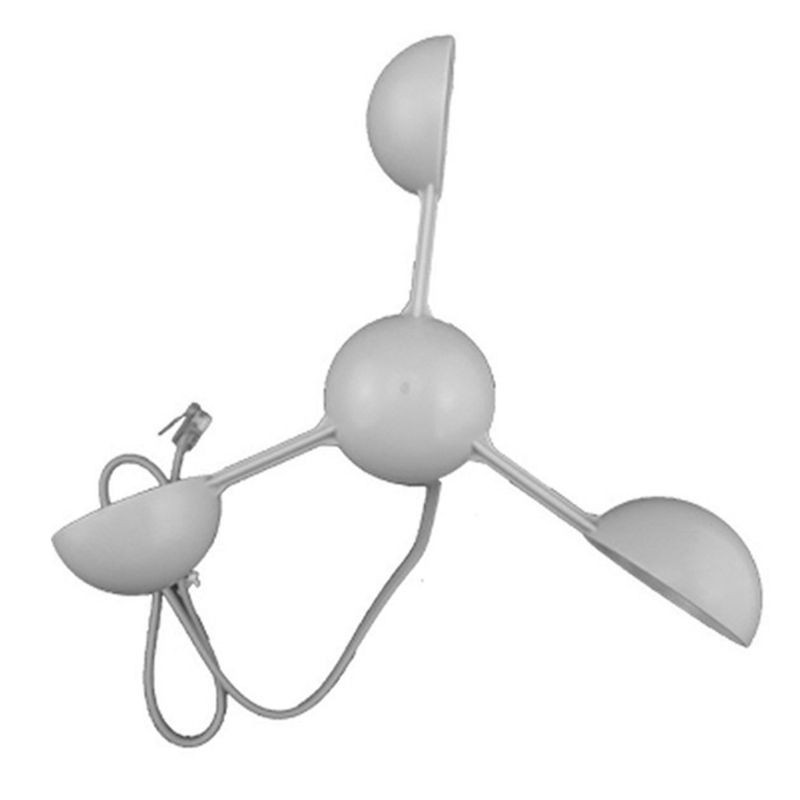 Waterproof Wind Speed Sensor Analog Output Three Cup Anemometer Meteorological