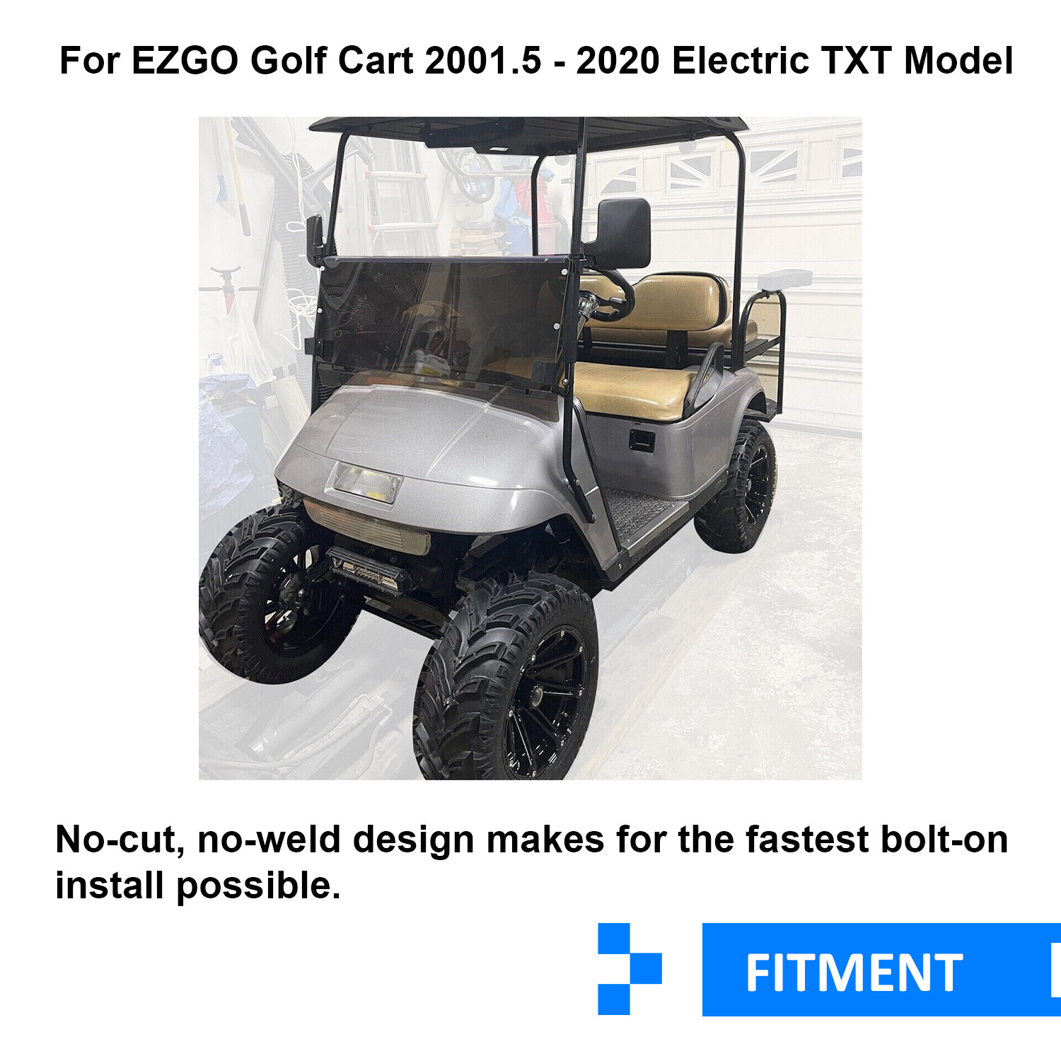 6" Drop Axle Lift Kit for EZGO Golf Cart 2001.5 - 2020 Electric TXT Model