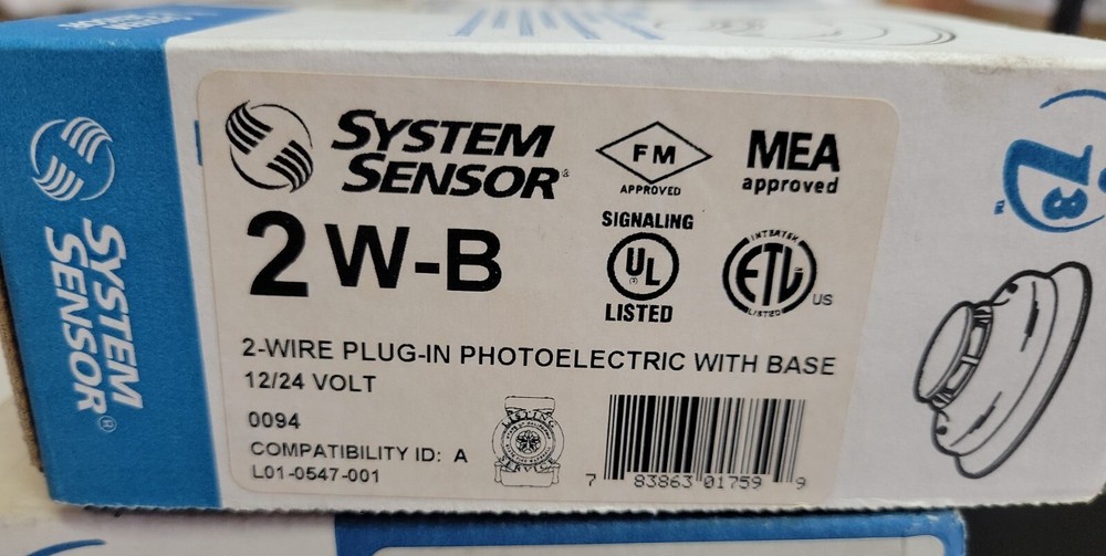 (NEW) SYSTEM SENSOR  2W-B SMOKE DETECTOR