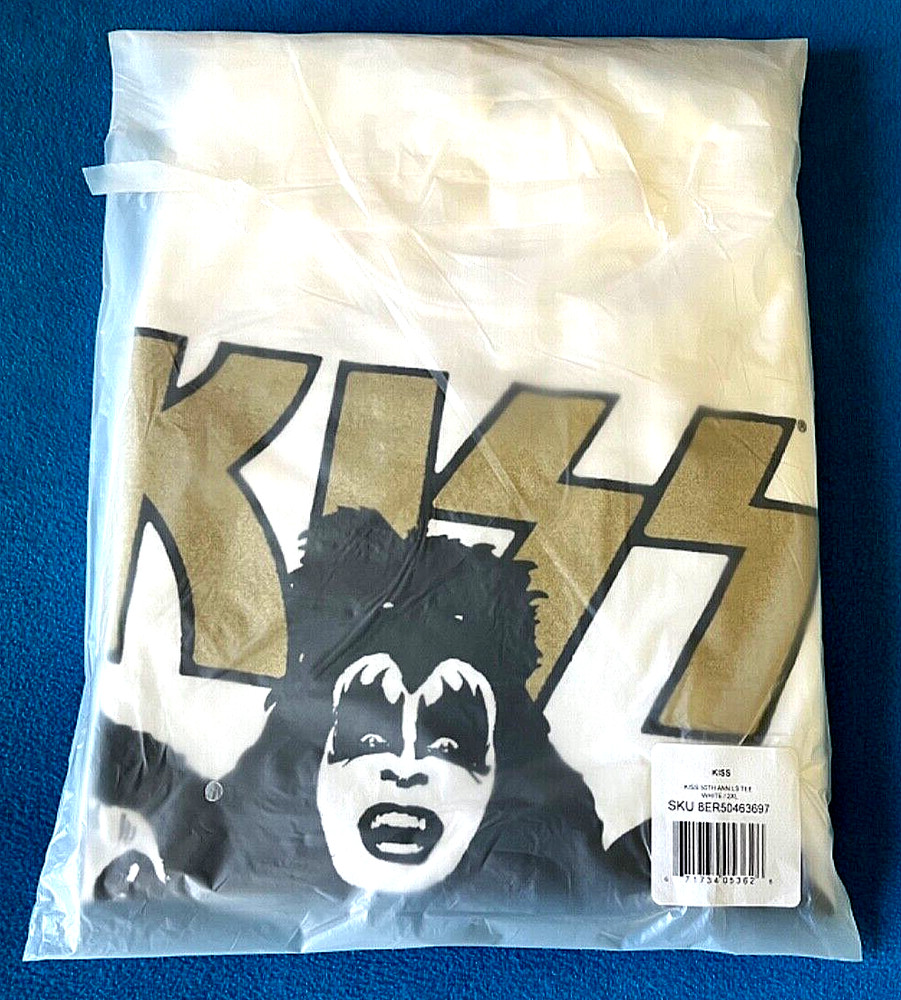 KISS 50th Anniversary Official T-Shirt Size 2XL Long Sleeve Ace Gene Peter New