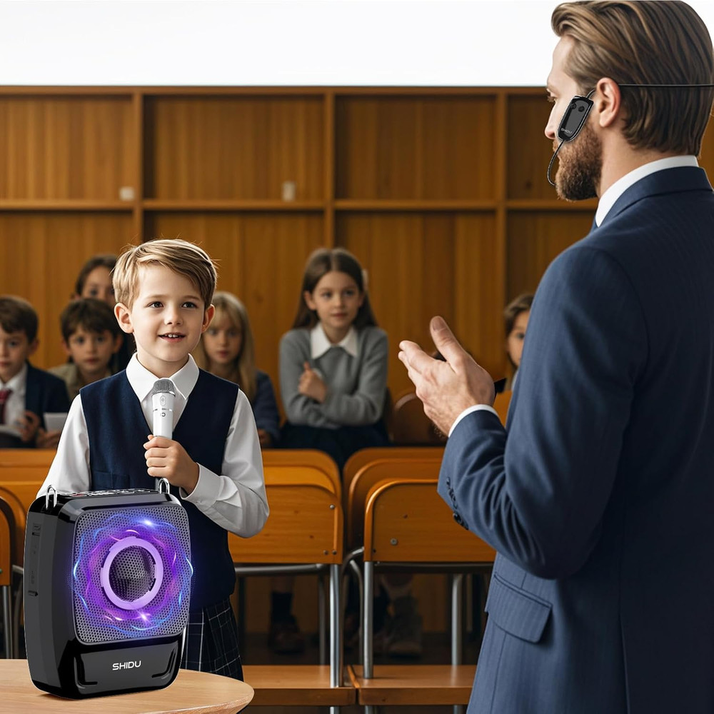with Wireless Microphone Handheld and Headset, Wireless for Teachers, Bluetooth