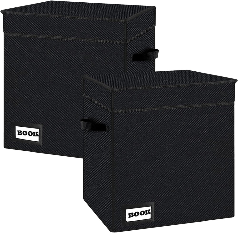 Collapsible 2-Pack Comic Book Storage Box - Durable & Water-Resistant