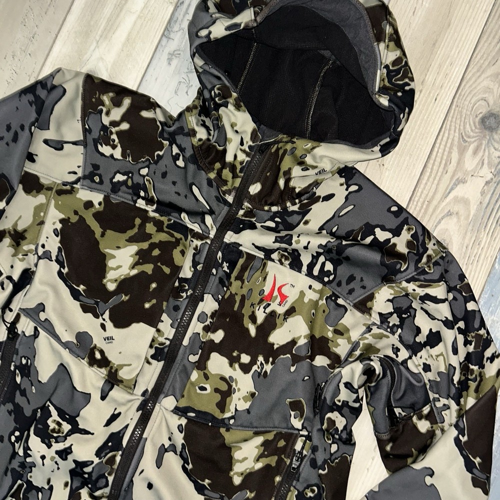 Killik Mens Summit Softshell Veil Camo Hunting Jacket Size Medium