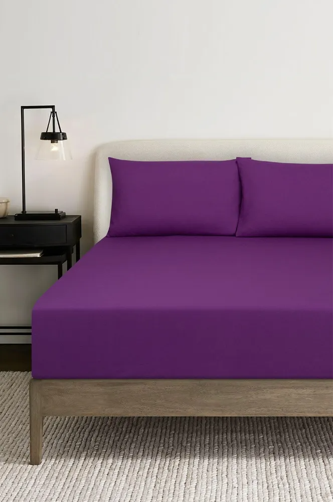 Luxury 100% Pure Cotton Dyed Fitted Sheets