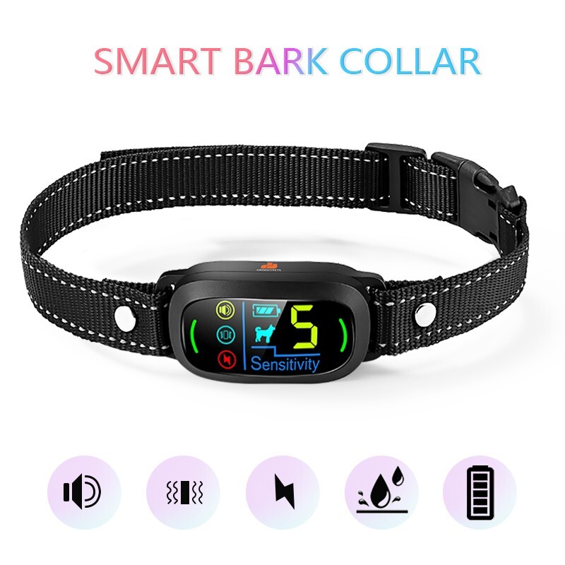 Smart Pet Auto Anti bark Dog Collar Intelligent Waterproof Barking Terminator