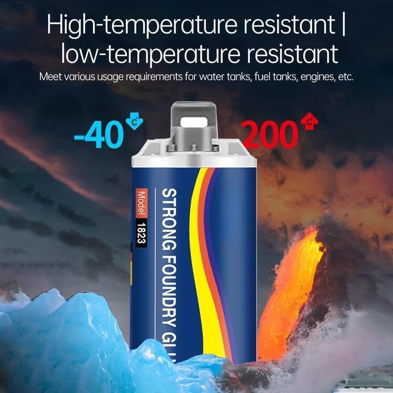 2 Pack Strong Foundry Glue, High Temperature Resistant Casting Metal Repair Glue