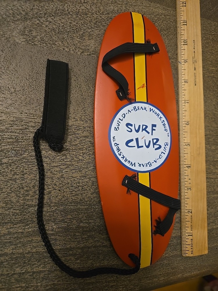 Build A Bear Surf Board Accessory for BAB Red See All Pics & Description