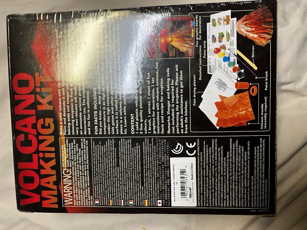 4M Volcano Making Kit New In Box Sealed
