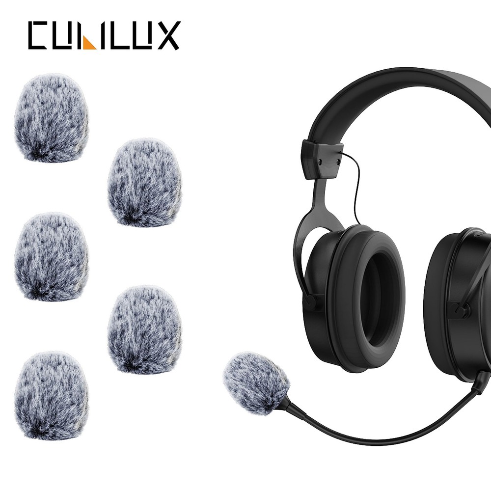 Furry Windscreen for Game Headset, Muff Windshield Windjammer Deadcat,Wind Mu...