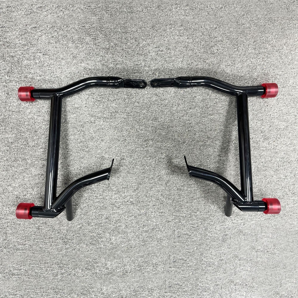 2X Protective Sliders Crash Bar End Balls Engine Guard Protector M12 for Harley