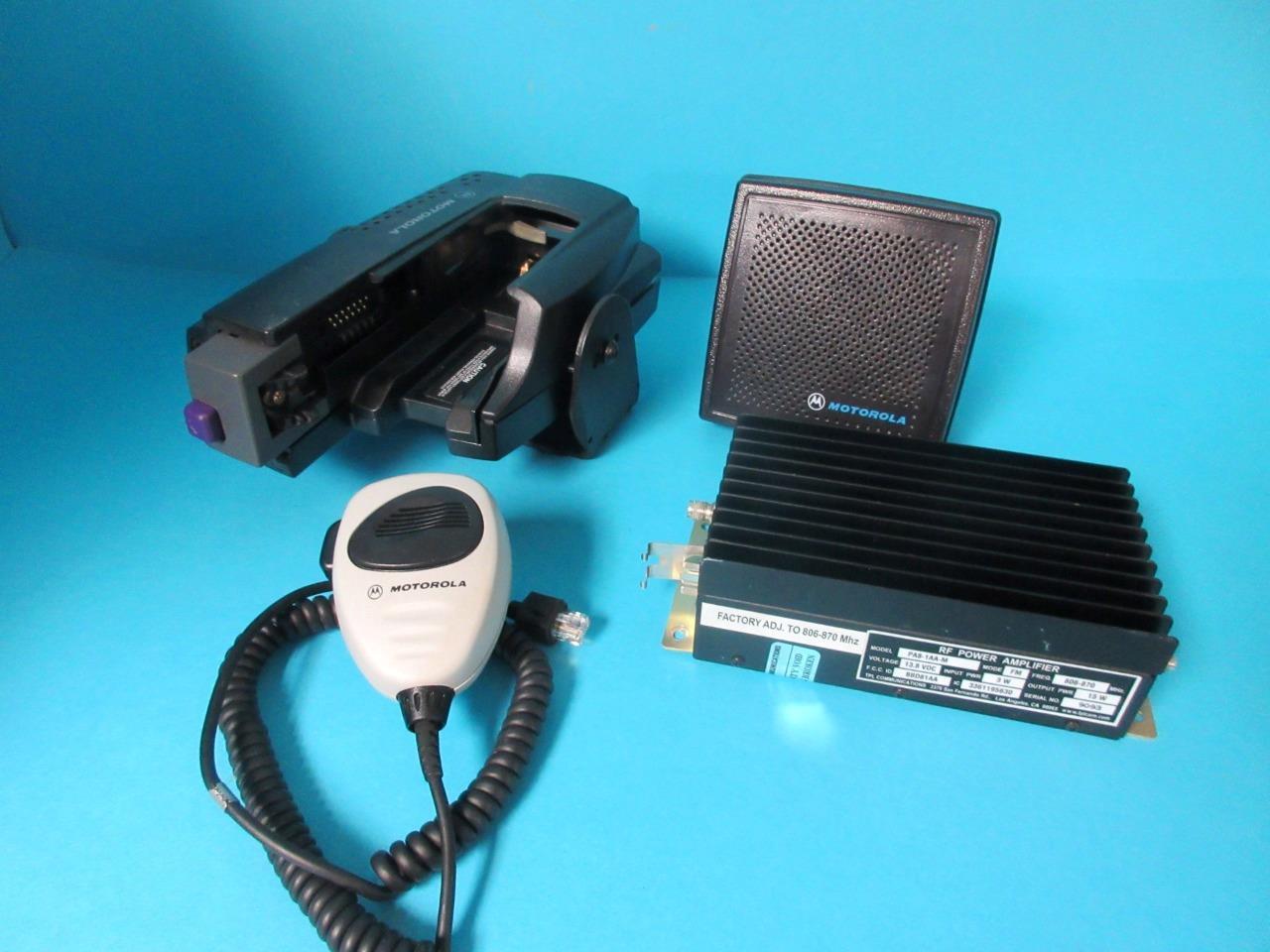 MOTOROLA XTS/MTP VEHICULAR ADAPTER NTN8560 N2001A W/ POWER AMPLIFIER MIC SPEAKER