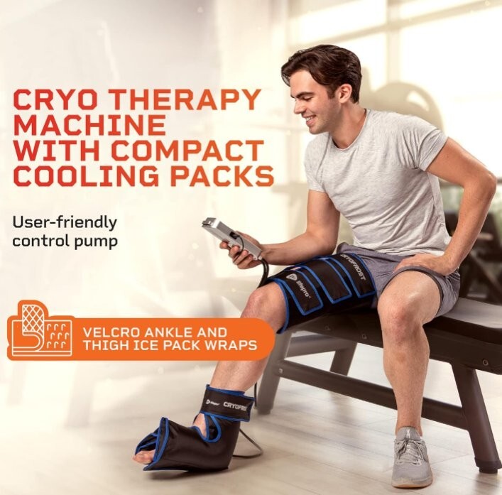 LIFEPRO CRYOFROST COMPRESSION SYSTEM Cold Therapy Machine for Ankle, Calf, &KNEE