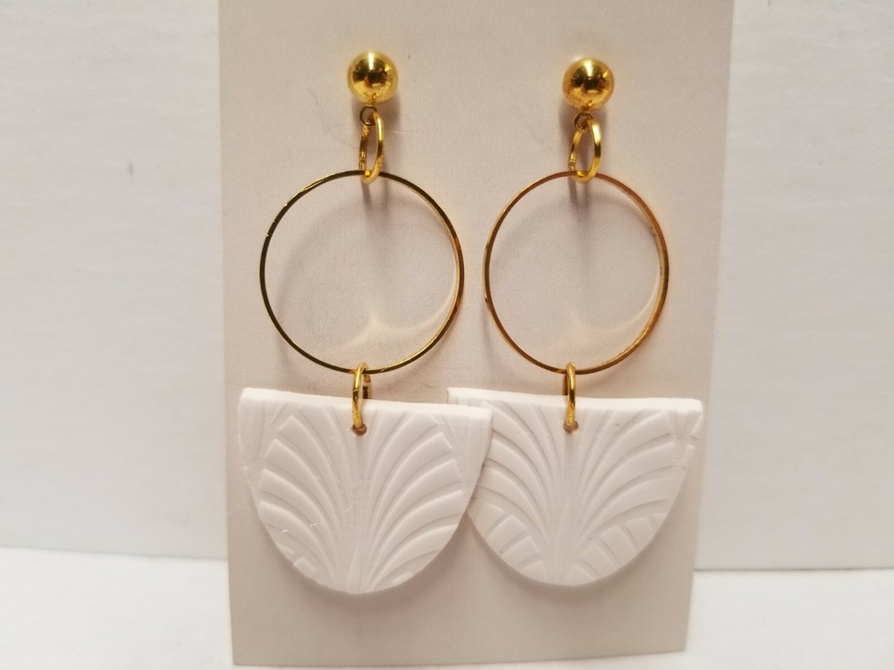 Desert Clay Dangle Earrings