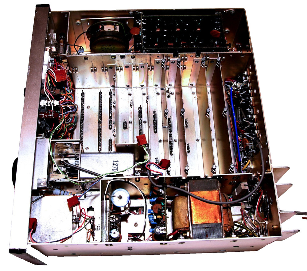 Drake R7 Chassis / Parent Board / Front Panel / VFO / Knobs - AS IS For Parts