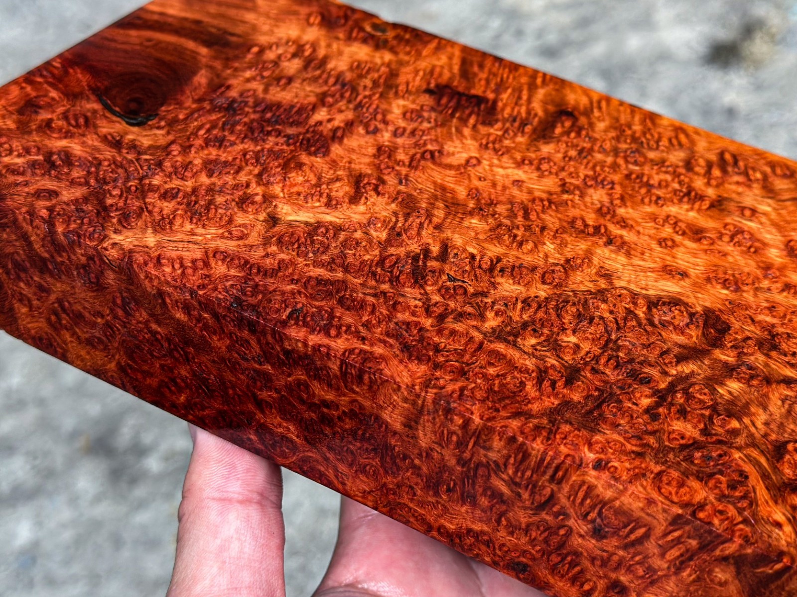 RARE!! Amboyna Burl ,Exotic Wood, Lumber, Knife Timber Handle Lumber #2895