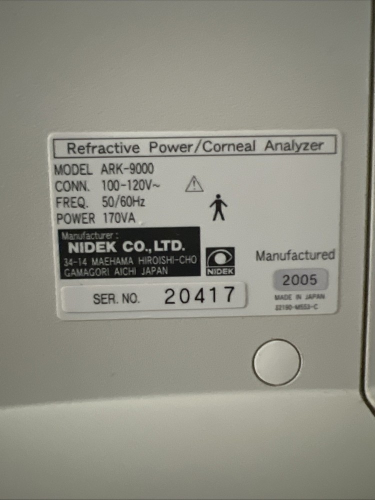 Nidek OPD Scan ARK 9000