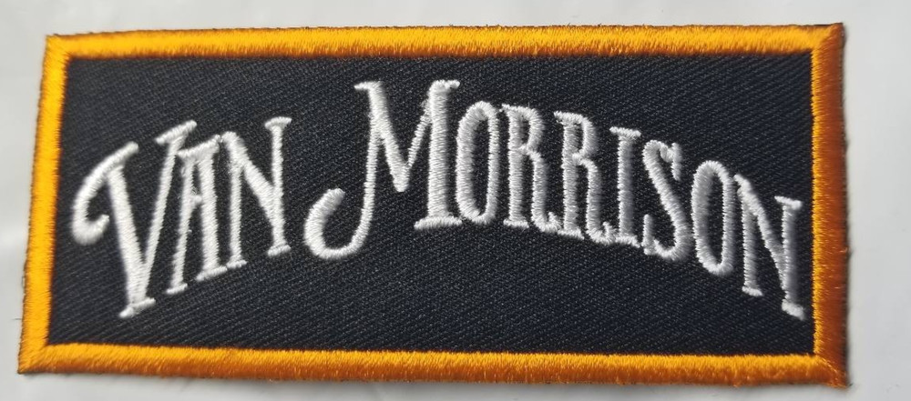 Van Morrison Embroidered orange Patch 1.75 X 3.75"