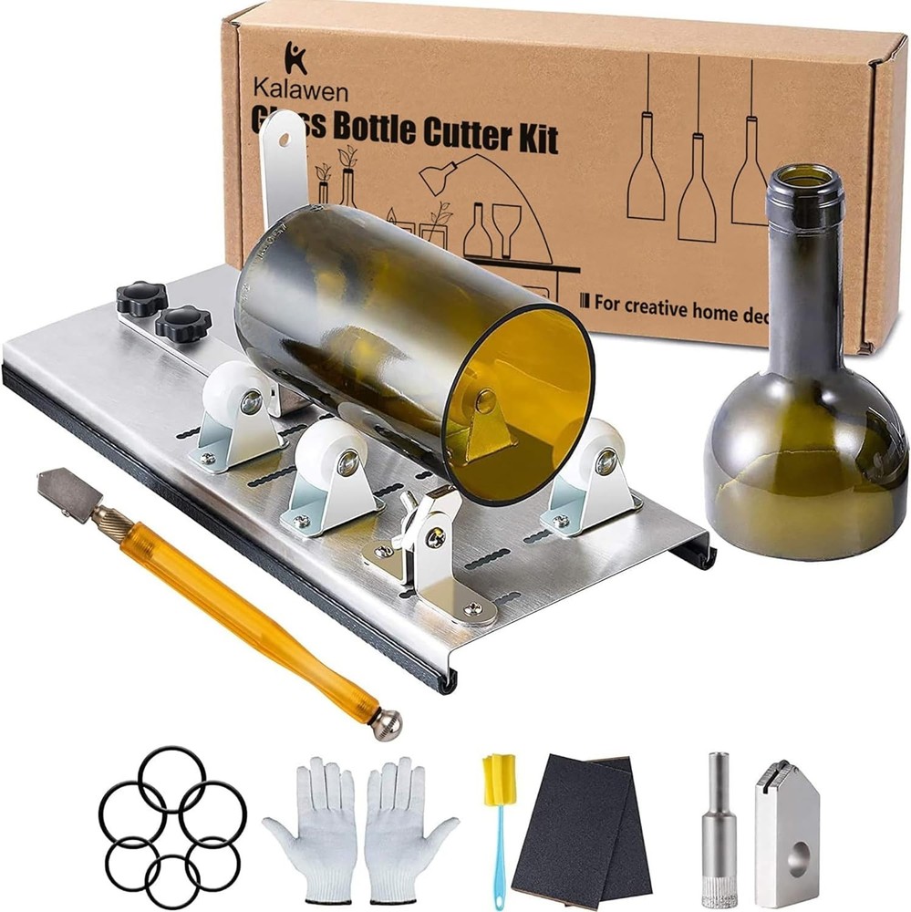Adjustable Glass Bottle Cutter - Complete Kit for Precise Cutting & Crafting
