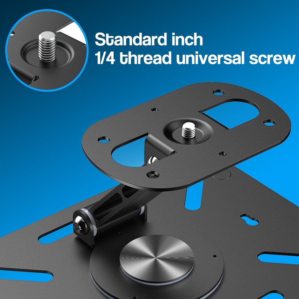 Desktop Projector Stand Table Mount Adjustable Angle 1/4 Screw 360 Holder