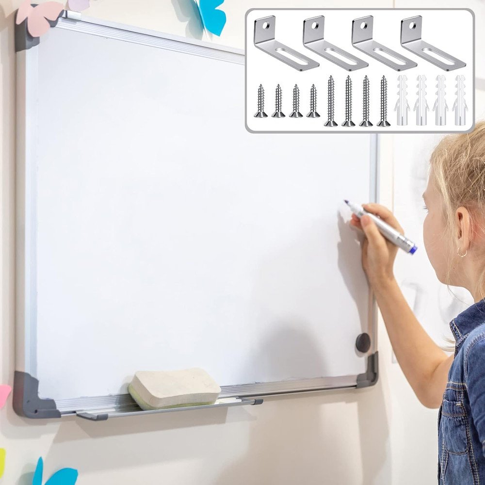20 Set Whiteboard Brackets Whiteboard Installation Hardware Kit Mounting Wall Ha