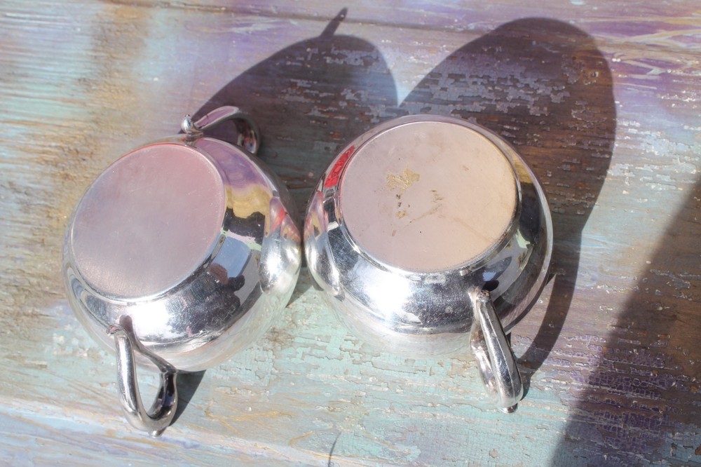Silverplate Cream & Sugar Set