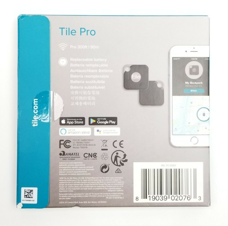 Tile Pro EC-15001 Pro 300ft | 90m Replaceble Battery Tracker