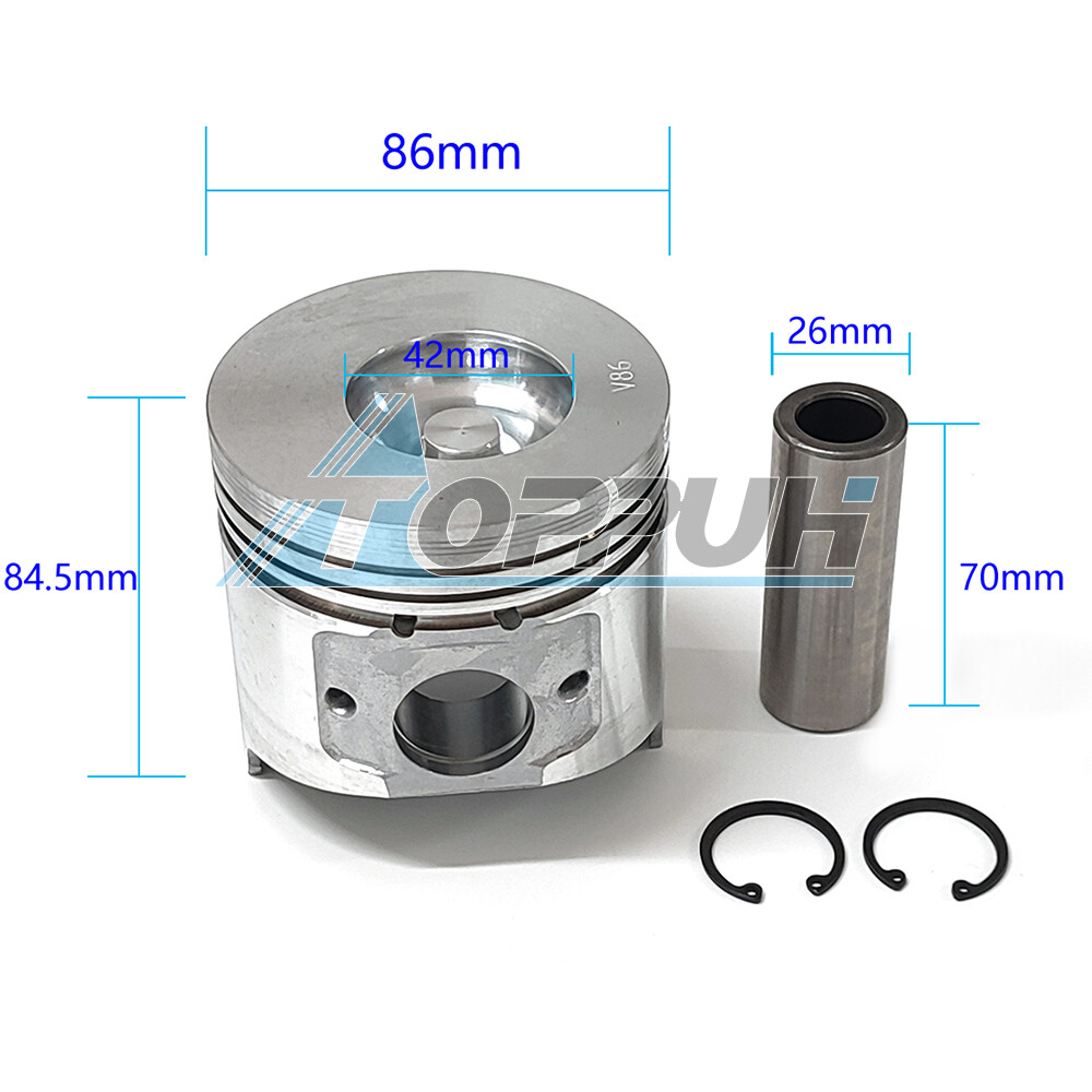 New 3 Set Piston STD For Yanmar 3TNV86 3TNV86CT Engine