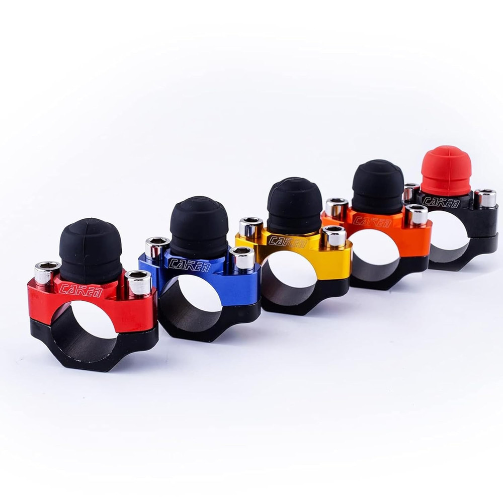 2 PCS CNC Motorcycle ATV Water Proof Engine Start Stop Kill Switch Button for El