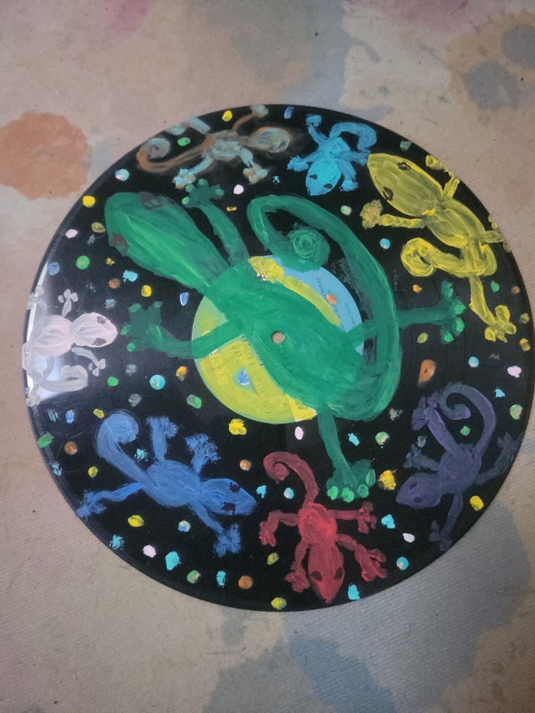 Handpainted 12"vinyl Record