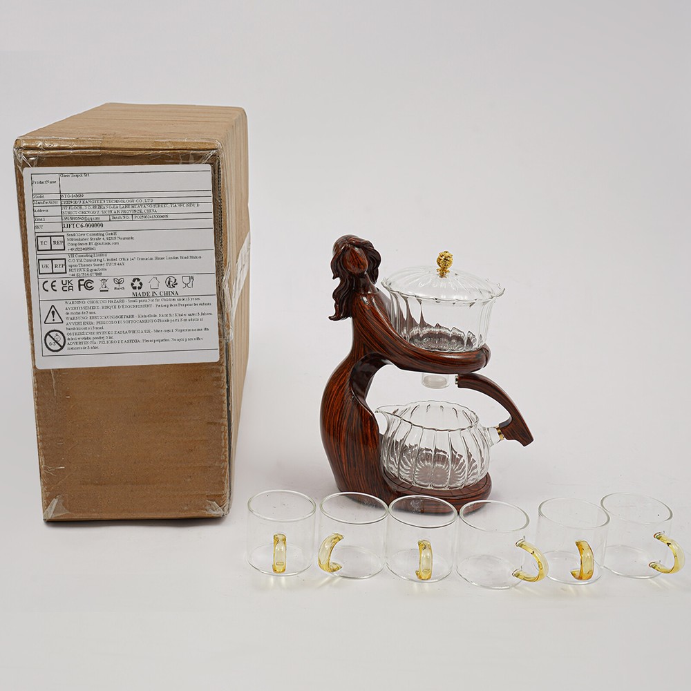 Teapot Set Semi Automatic Tea Set Tea Set with 6 Small Cups Coffee Set Teapots