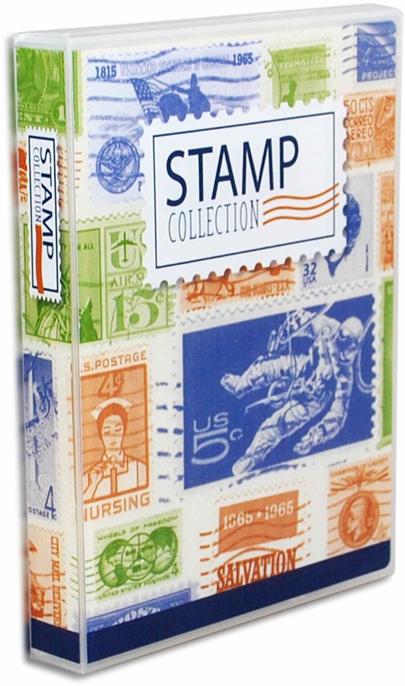Stamp Collection Kit/Album, w/ 10 Pages, Holds 150-300 Stamps (No Stamps)