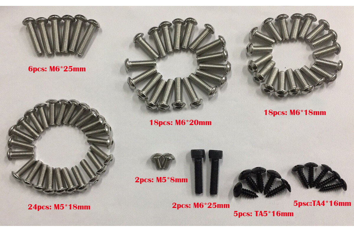 Stainless Steel Fairing Bolts Kit Bodywork Screws For Honda CBR600RR CBR1000RR