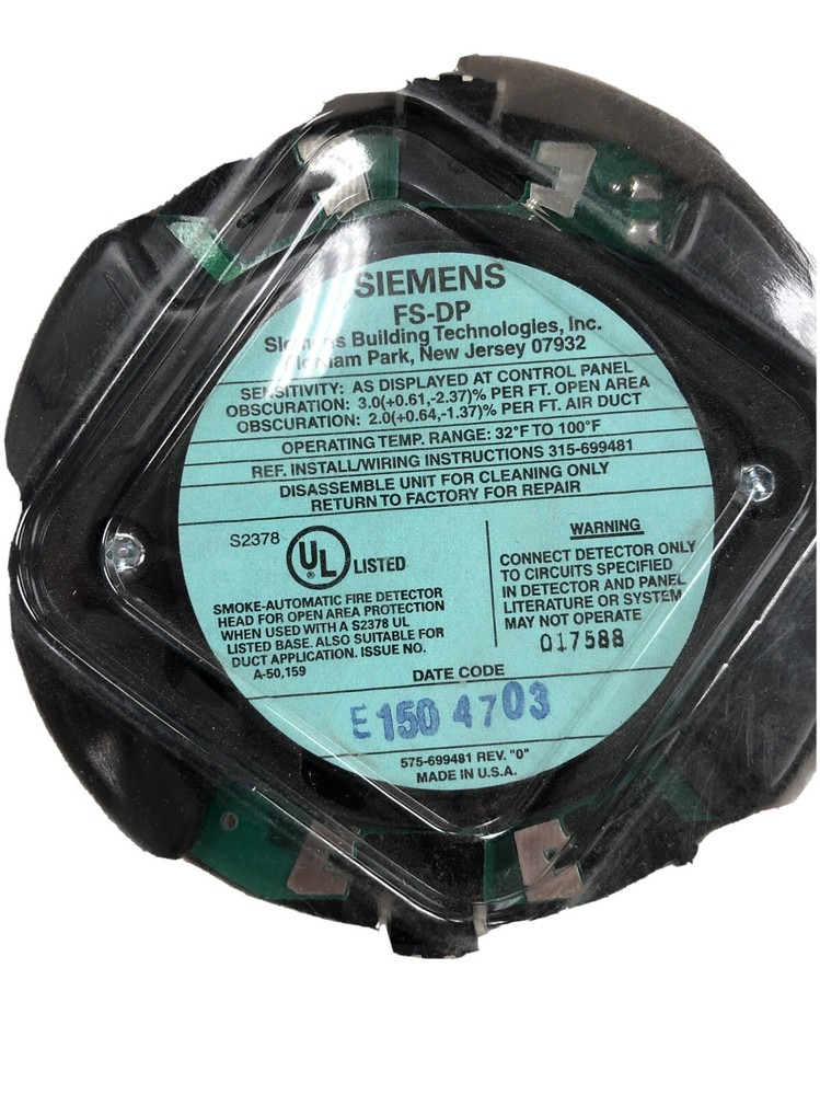 Siemens FS-DP Fire Safety