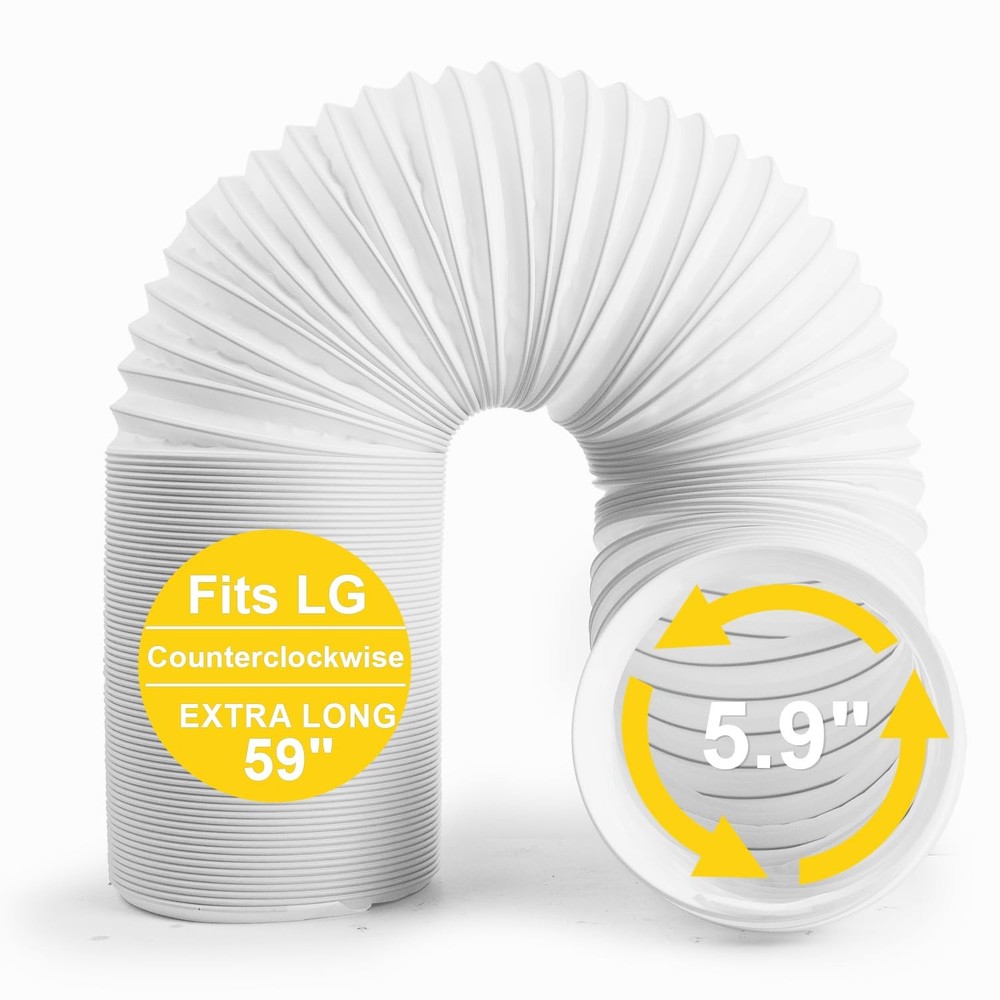 Portable Air Conditioner Hose, 5.9" Diameter Anti-Clockwise Thread, Universal...