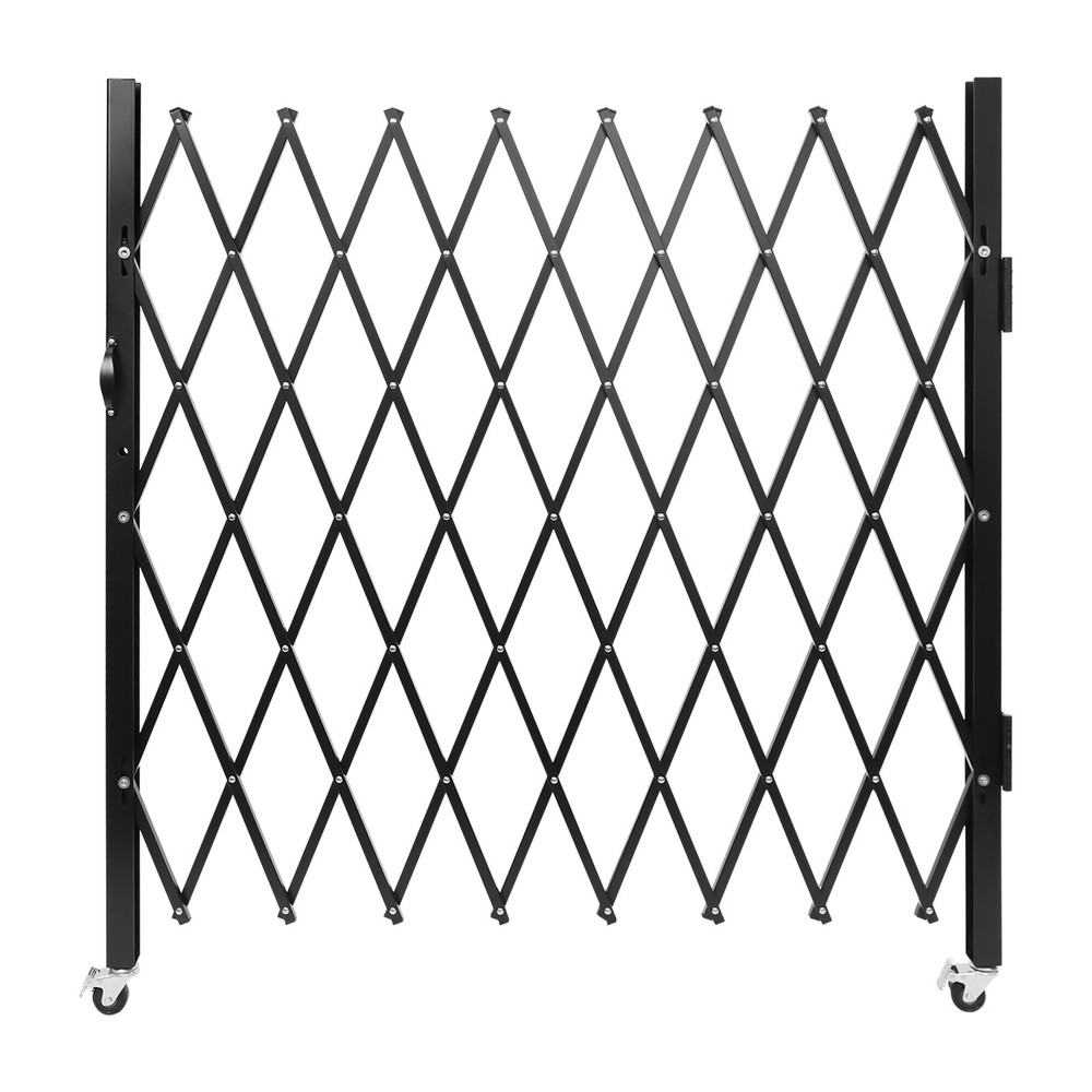Single Folding Security Gate Rolling Barricade Gate Accordion Security Gate