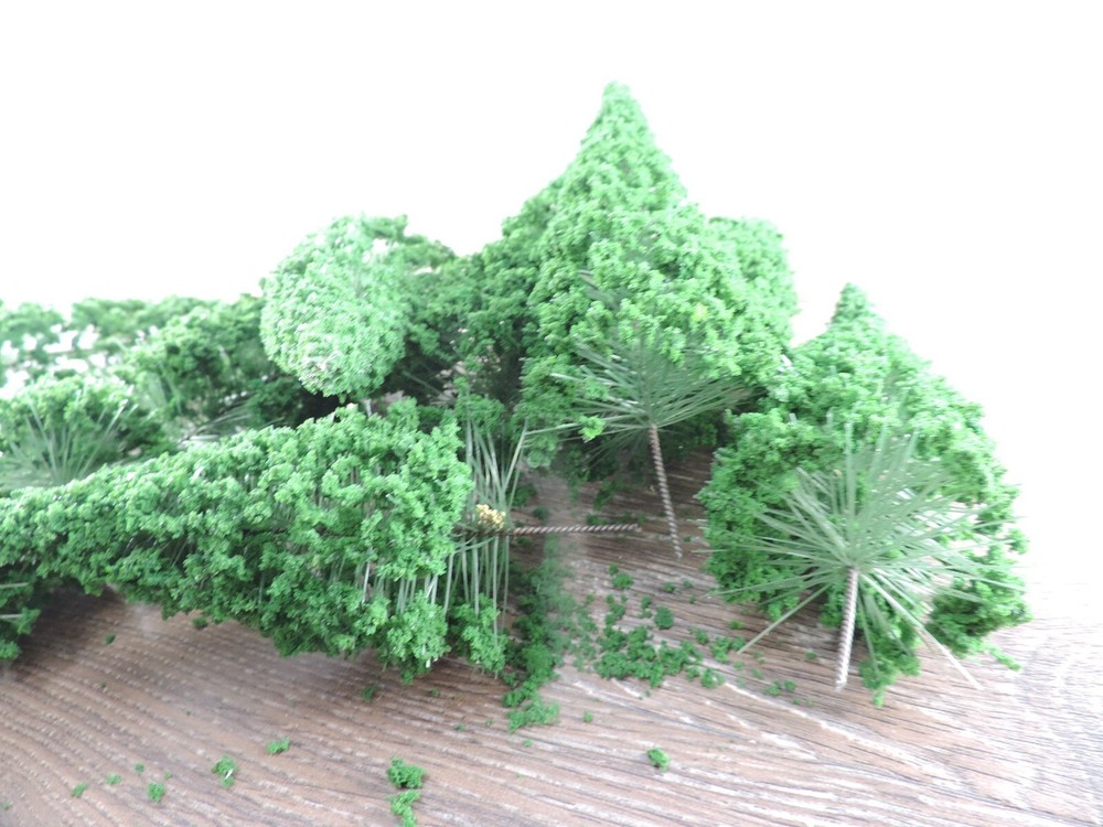 10 4" Tall Evergreen Trees