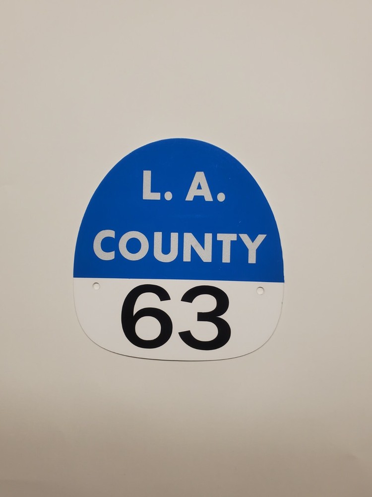 LA COUNTY 63 FIRE HELMET SHIELD