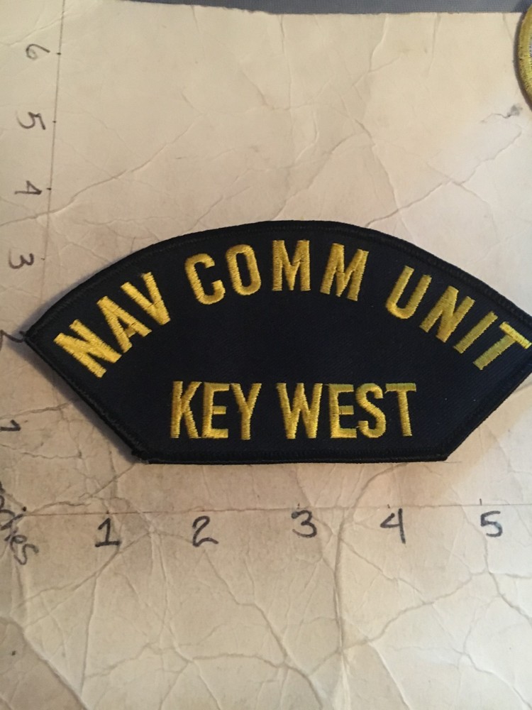 US NAVY NAV COMM Unit Key West hat Patch 10/5/25