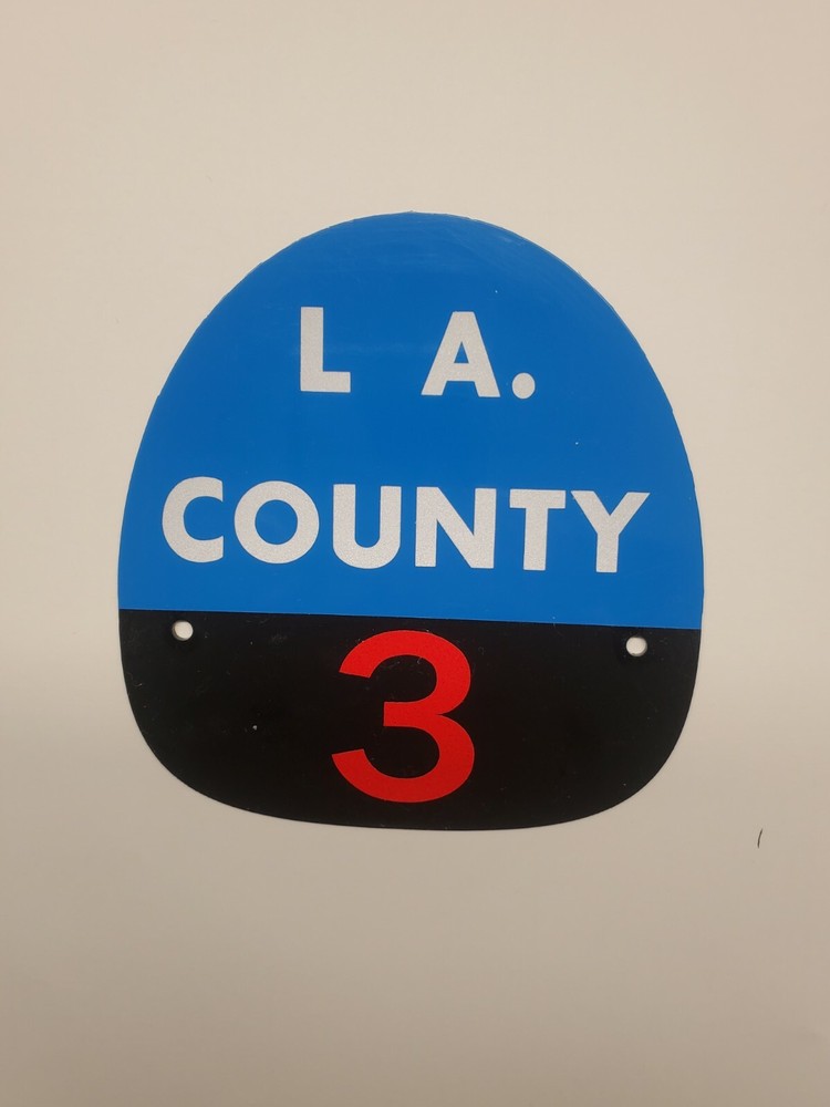 LA COUNTY 3 FIRE HELMET SHIELD