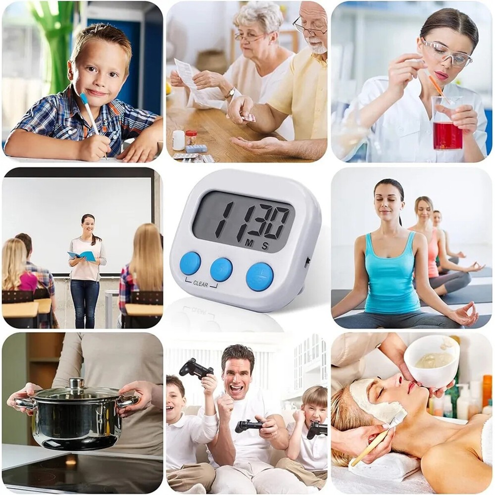 Digital Kitchen Cooking Timer Also Used For Learning Work Exercise Timer