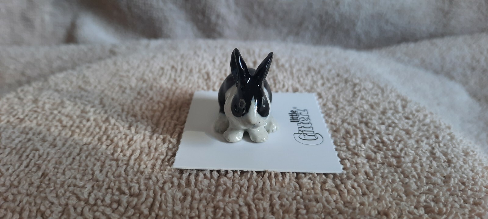 LITTLE CRITTERZ Bunny "Panda" Miniature Figurine New FREE SHIPPING LC712