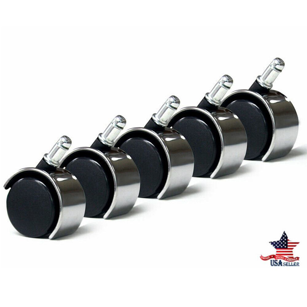 5PCS Office Chair Caster Swivel Wheels Replacement Heavy Duty 2 inch